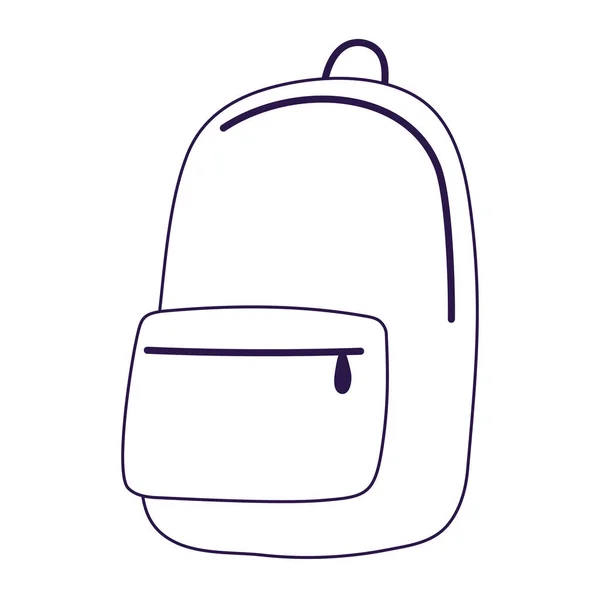 Векторный дизайн школьной сумки — стоковый вектор