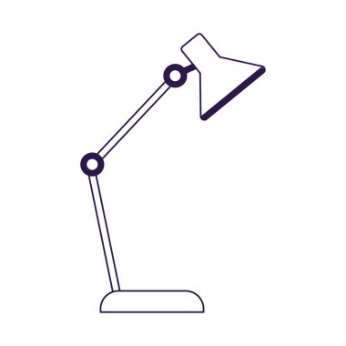 İzole masa lambası vektör tasarımı