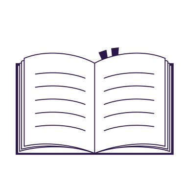 İzole eğitim kitabı vektör tasarımı