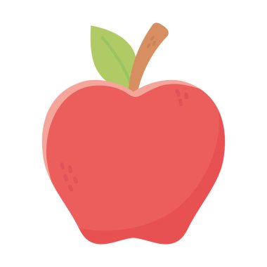 İzole elma meyve vektör tasarımı