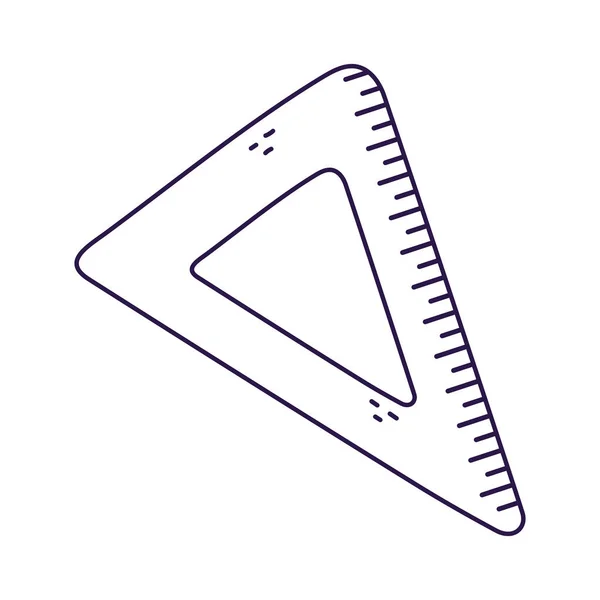 İzole edilmiş cetvel vektör tasarımı — Stok Vektör