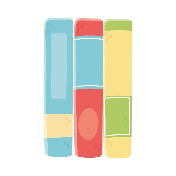 İzole eğitim kitapları vektör tasarımı — Stok Vektör