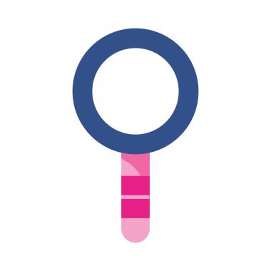 İzole lupe ikon vektör tasarımı