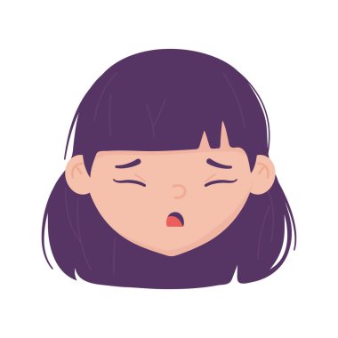 Kuru öksürük vektörü tasarımı olan kadın