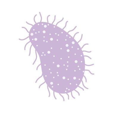 İzole edilmiş virüs simgesi vektör tasarımı