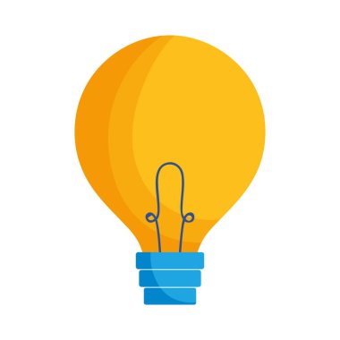 İzole edilmiş elektrik ampul vektör tasarımı
