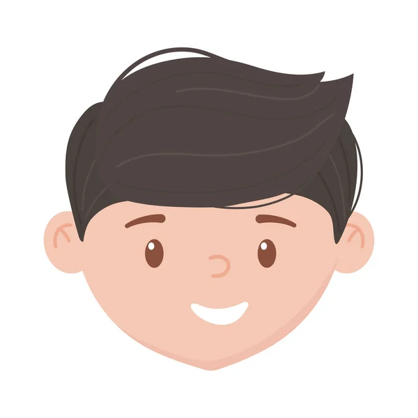 Изолированный аватар man head vector design — стоковый вектор