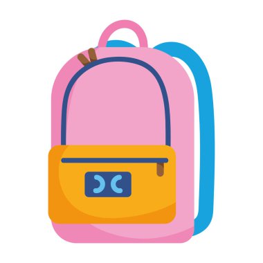 İzole okul çantası vektör tasarımı