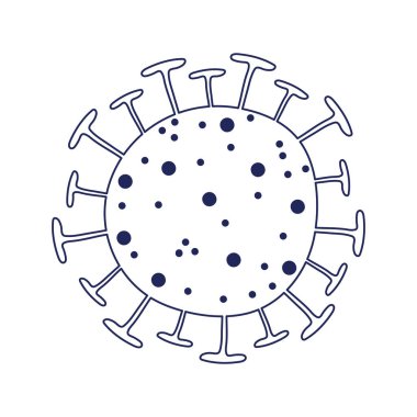 covid 19 virüs vektör tasarımı