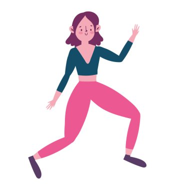 Yoga pozisyonunda genç bir kadın izole edilmiş beyaz arka plan üzerinde çalışıyor.