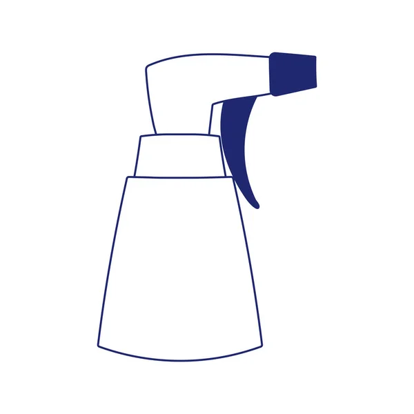 Σπρέι μπουκάλι καθαρισμού προϊόν απομονωμένο εικονίδιο λευκό φόντο — Διανυσματικό Αρχείο
