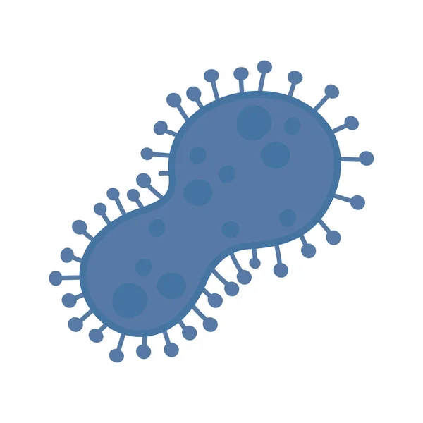 Covid 19 coronavirus pandemia malattia respiratoria isolato icona fondo bianco — Vettoriale Stock