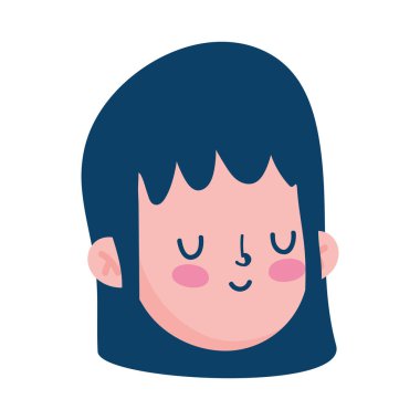 Genç çocuk çizgi film karakteri izole edilmiş beyaz arkaplan