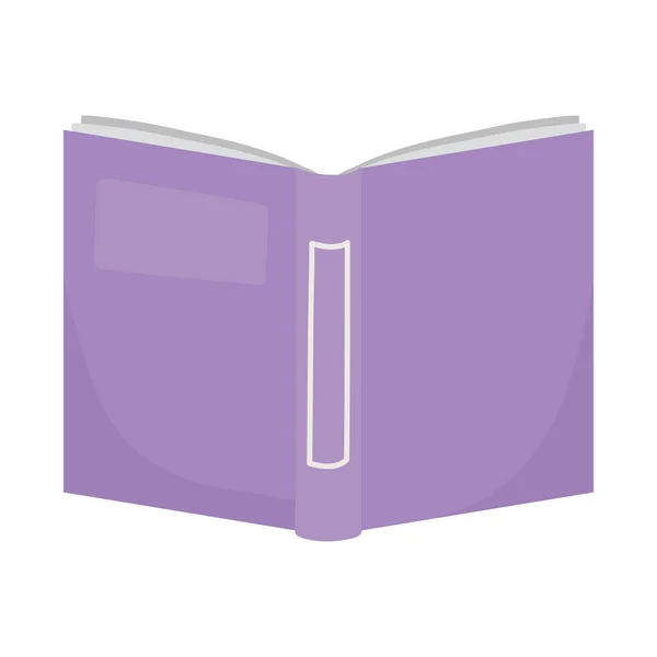 Livro aberto literatura ícone isolado no fundo branco — Vetor de Stock