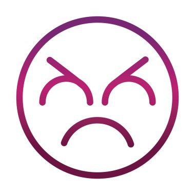 kötü komik gülen surat ifadesi gradyan biçim simgesi