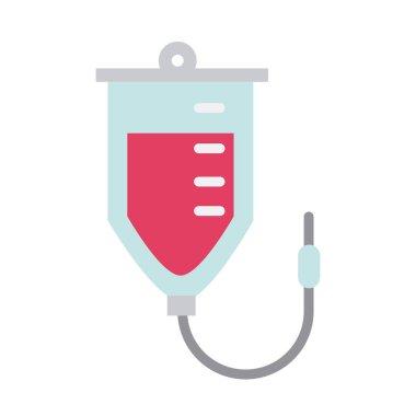 Tedavi amaçlı sağlık ekipmanları tıbbi düz biçim simgesi