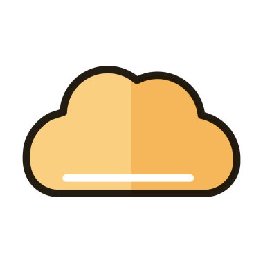 bulut hesaplama veri depolama internet teknolojisi arayüz satırı ve biçim simgesini doldur