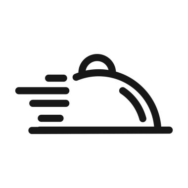 yemek servisi hızlı dağıtım lojistik hat ikonu