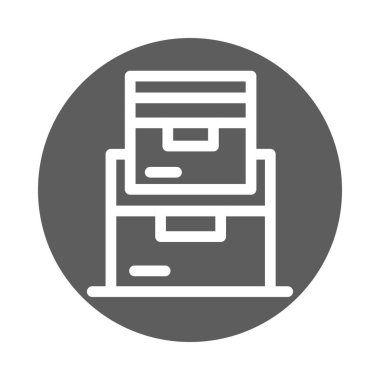 kargo hizmeti lojistik karton kutular istiflenmiş blok biçim simgesi