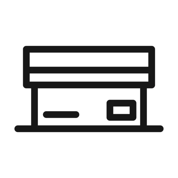 Entrega servicio de carga logística caja de cartón línea de envío icono de estilo — Archivo Imágenes Vectoriales