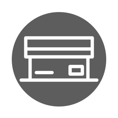 kargo hizmeti lojistik karton kutu taşıma blok biçimi simgesi