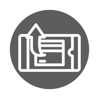 kargo hizmeti lojistik akıllı telefonu çevrimiçi taşıma bloğu simgesi