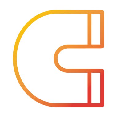Mıknatıs medya internet teknolojisi arayüzü gradyan biçim simgesini takip ediyor
