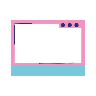 Web sitesi beyaz arkaplanda dijital izole simge