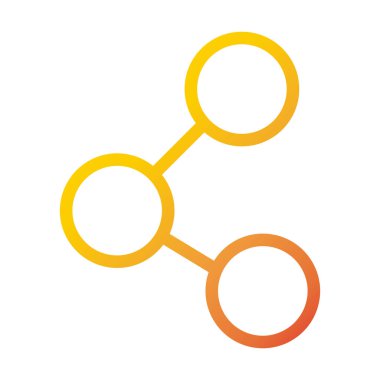 İçerik içeriği paylaşan internet teknolojisi arayüzü gradyan biçim simgesi