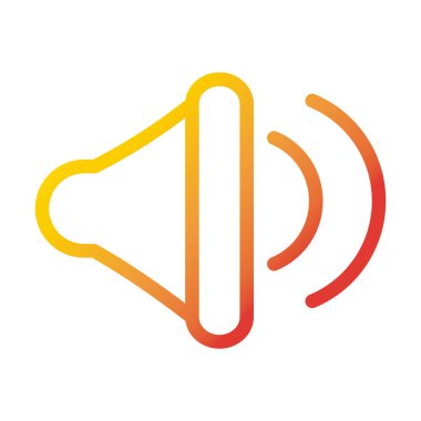 ses sesi internet teknolojisi arayüzü gradyan biçim simgesi