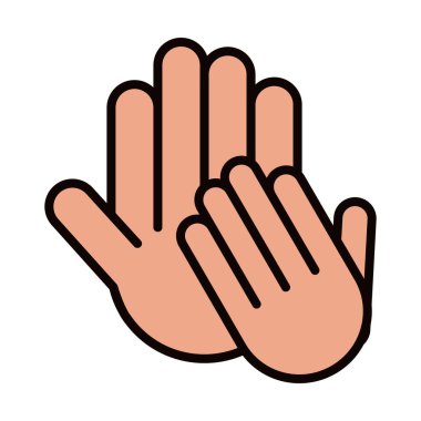 Baba ve oğul el ele tutuşup ikonu dolduruyor.