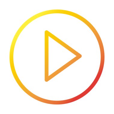 video oynatıcı düğmesi internet teknolojisi arayüzü gradyan biçim simgesi