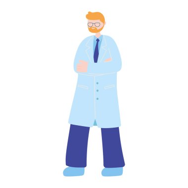 doktor profesyonel erkek sakallı yalnız ceket tasarımı