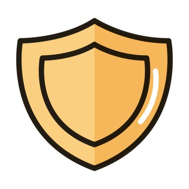 kalkan koruması internet teknolojisi arayüz satırı ve biçim simgesini doldur