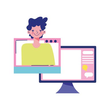 eğitim çevrimiçi, bilgisayar klavyesi öğrencisi web sitesi dersi