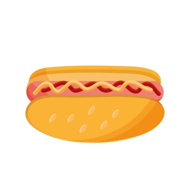 hot dog restoranı menüsü fast food tarzı simge