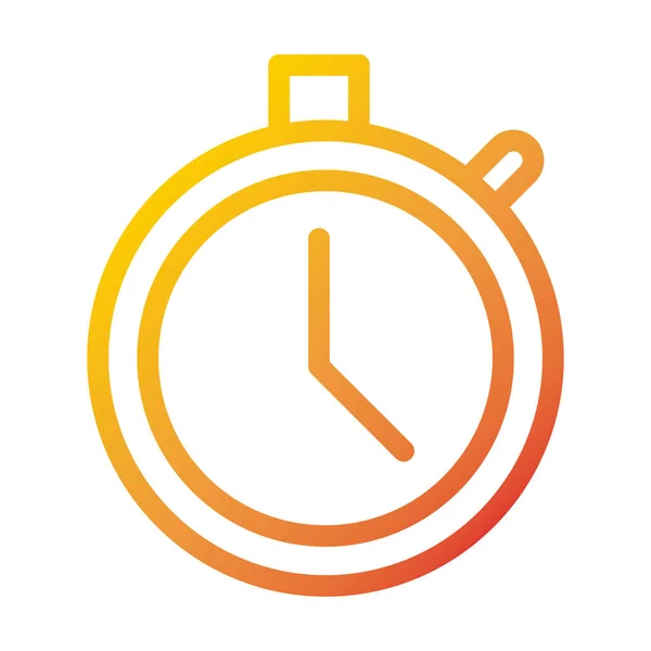 Tiempo cronómetro internet tecnología web interfaz gradiente icono de estilo — Vector de stock