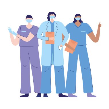 Teşekkürler doktor hemşireler, hekim topluluk sağlık personeli.