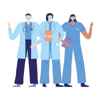 Teşekkürler doktor hemşireler, hekim topluluk sağlık personeli.