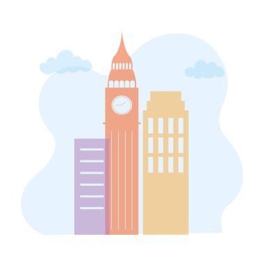 Saat gökdeleni gökdelen gökdeleni şehir manzarası mimarisi