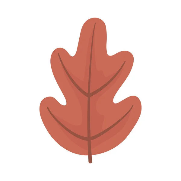 나뭇잎 나뭇잎 자연 고립 아이콘 흰색 배경 — 스톡 벡터