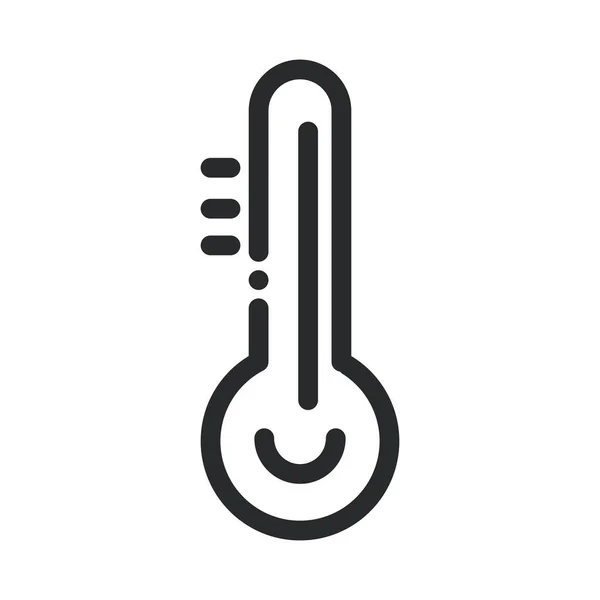 Thermometer Labor Wissenschaft und Forschung Linie Stil-Symbol — Stockvektor