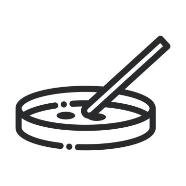 petri kabı test laboratuvarı bilim ve araştırma çizgisi biçimi simgesi