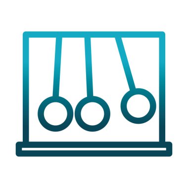 newtons gümüş topları beşikte bilim ve araştırma gradyan tarzı simgesi