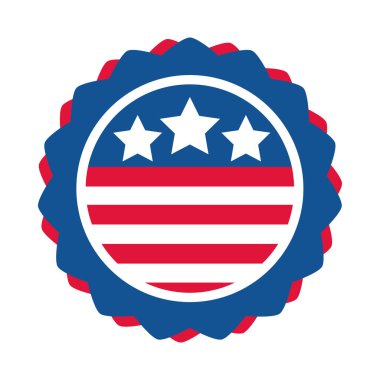 4 Temmuz Bağımsızlık Günü, Amerikan bayrağı ulusal tasarım düz tasarım simgesi