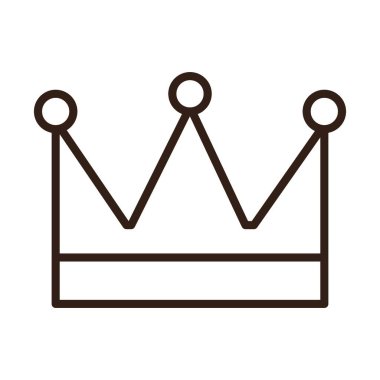 Kral Taç Dekorasyonu Kutlama Çizgisi Biçimi