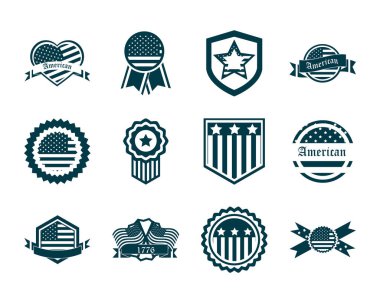 Bağımsızlık günün kutlu olsun, Amerikan bayrağı ulusal özgürlük simgeleri siluet tarzını belirledi