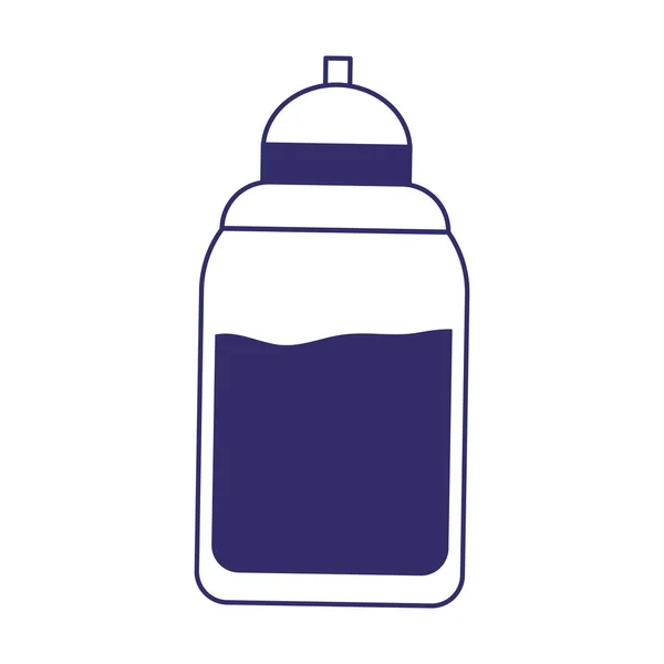 ウォーターボトル飲料のデザイン絶縁アイコン — ストックベクタ
