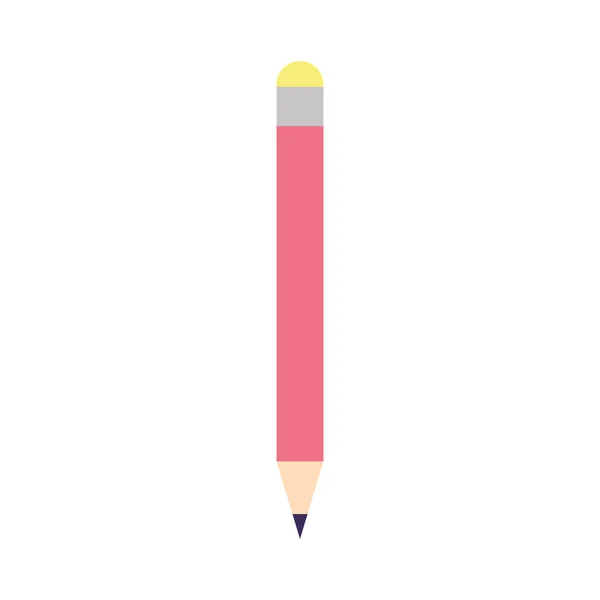 School pencil supply isolated icon design — Stock Vector