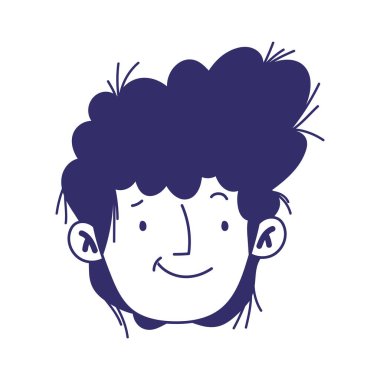 Genç adam erkek karakteri ile yüzleşiyor.